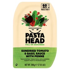 Pasta Head Sundried Tomato & Basil Sauce with Penne 200g