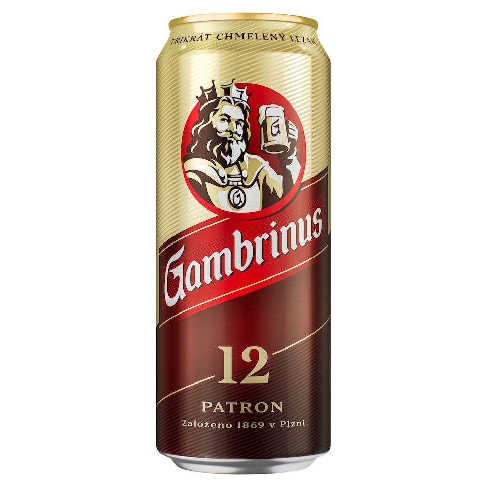 image 1 of Gambrinus Patron 12 Light Lager Beer 500ml