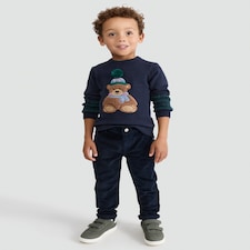 F&F Boys Corduroy Chino Trousers in Navy