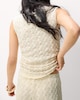 image 3 of F&F Textured Lace Co-ord Top in Cream