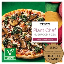 Tesco Plant Chef Mushroom Pizza 289G