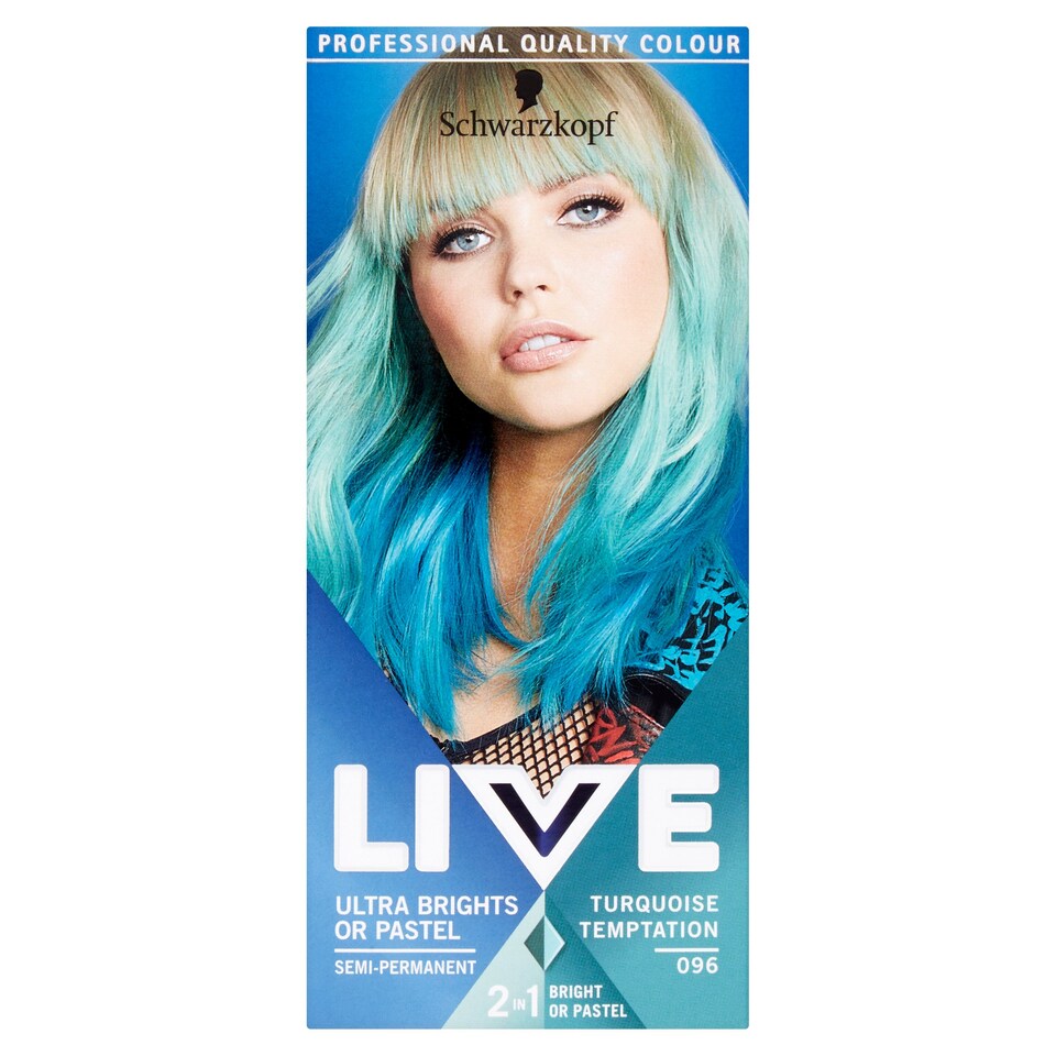 S/Kopf Live Ultra Brights 096 Turquoise H/Dye