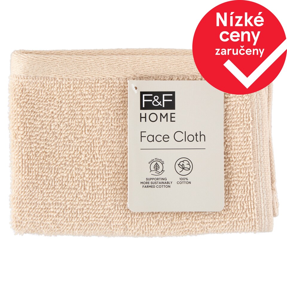 F&F Home Taupe ručník 30 cm x 30 cm