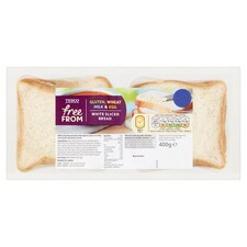 Tesco Free From White Sliced Bread 400G