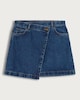 image 5 of F&F Pure Cotton Denim Wrap Mini Skirt in Navy