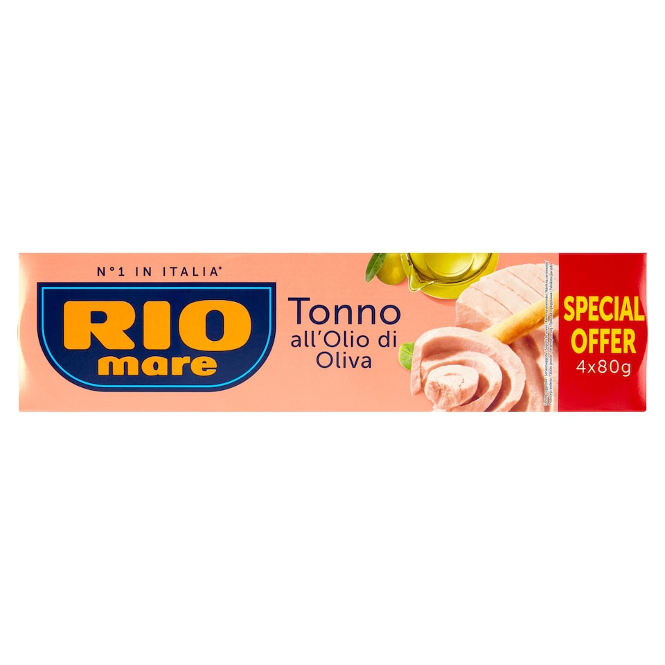 Rio Mare Tuna in Olive Oil 4 x 80 g