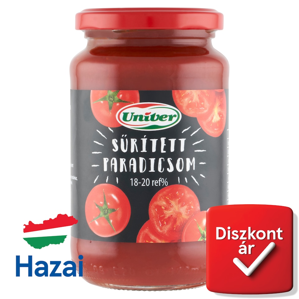 Univer sűrített paradicsom 18-20 ref% 360 g  1. kép