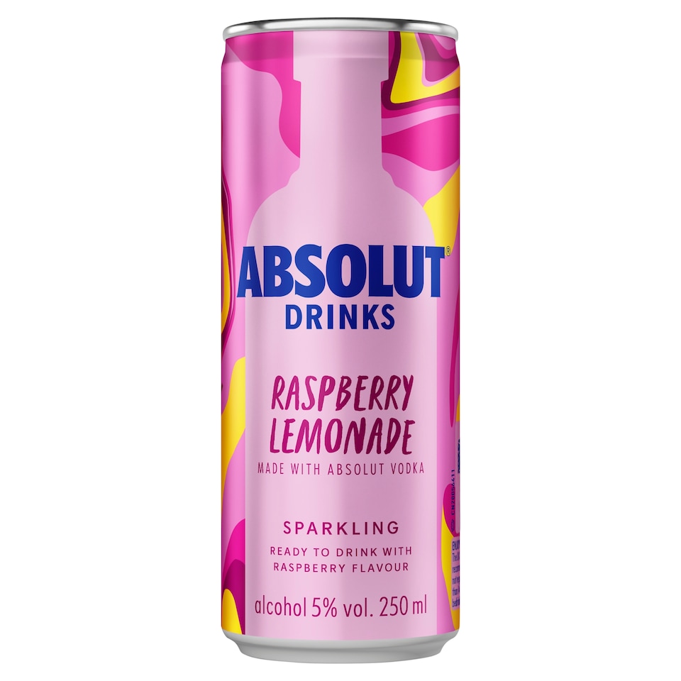 Absolut Drinks Raspberry Lemonade 250Ml