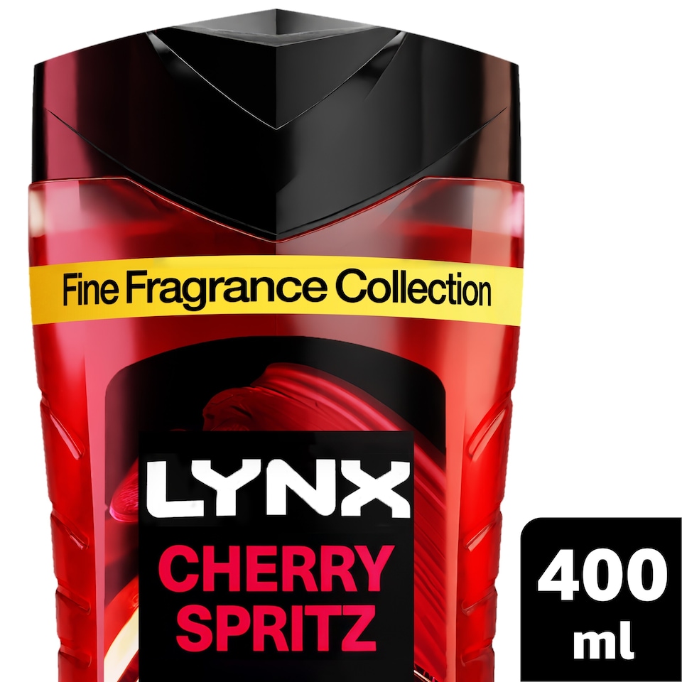 image 1 of Lynx Fine Fragrance Cherry Spritz Body Wash 400ml