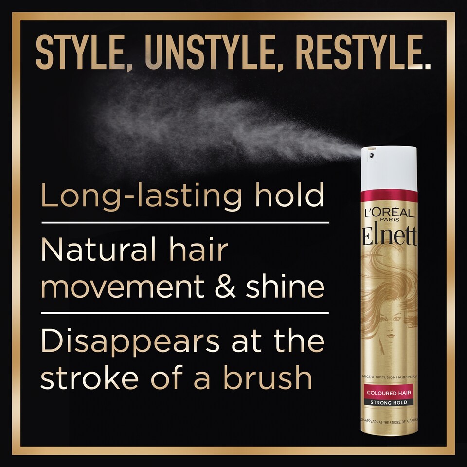 image 1 of L'Oreal Paris Elnett Flexible Hold Hairspray 400ml