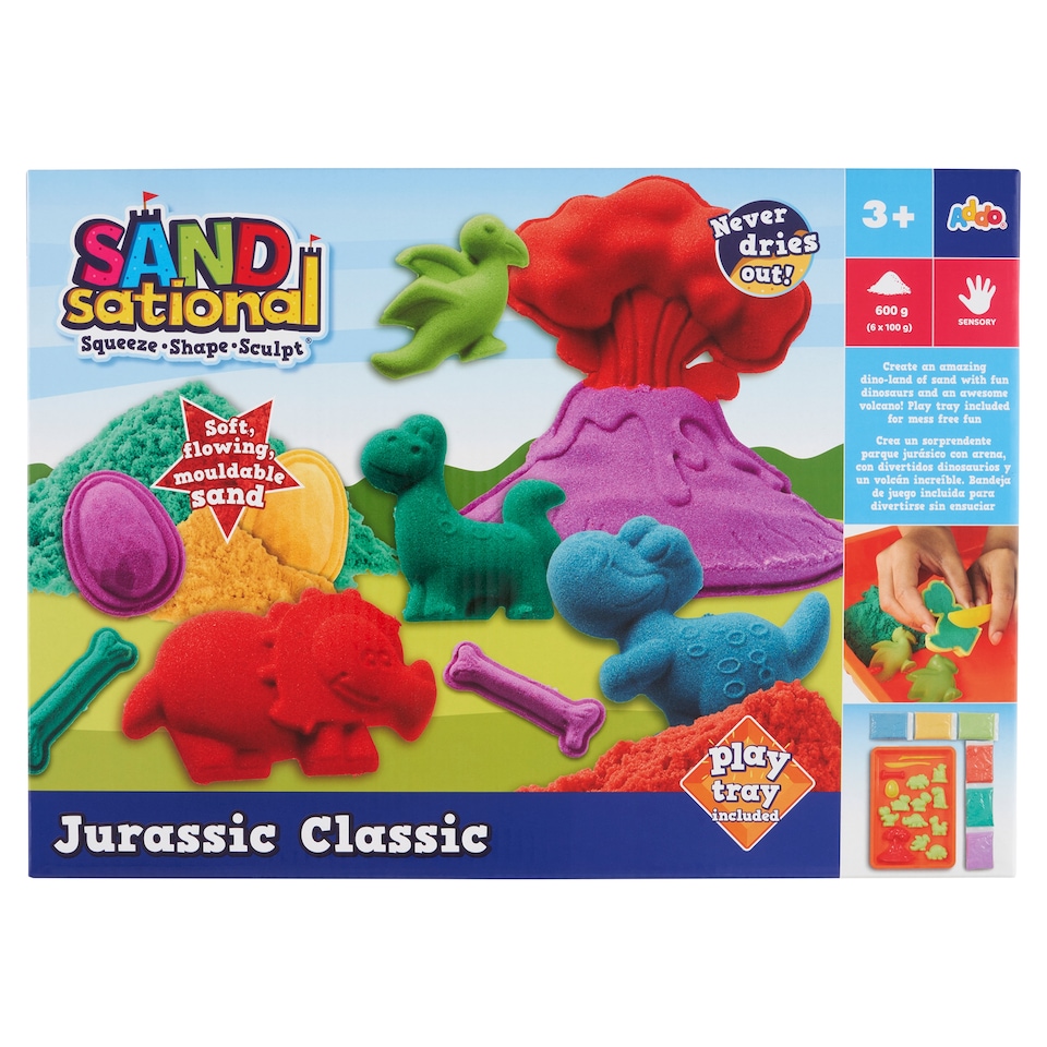 Addo Sand Sational Jurassic Classic měkký, sypký, tvarovatelný písek 