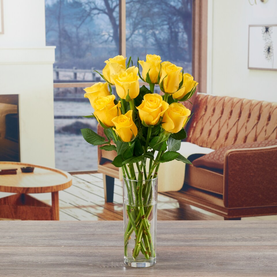 image 1 of Tesco Yellow Small Roses Flowers Bouquet