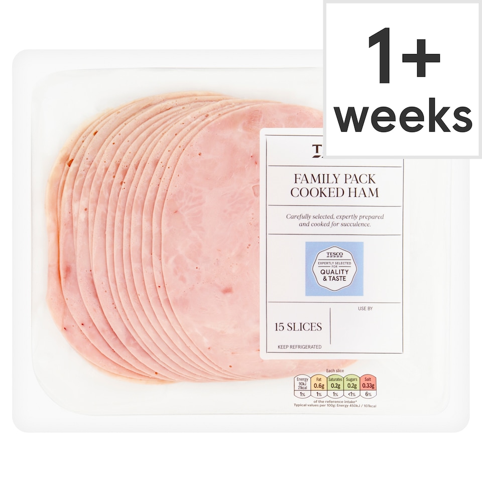Tesco Family Pack Cooked Ham 300g