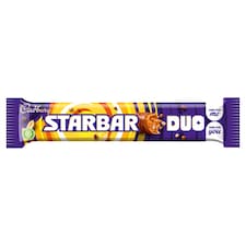 Cadbury Starbar Duo Milk Chocolate Bar 74g