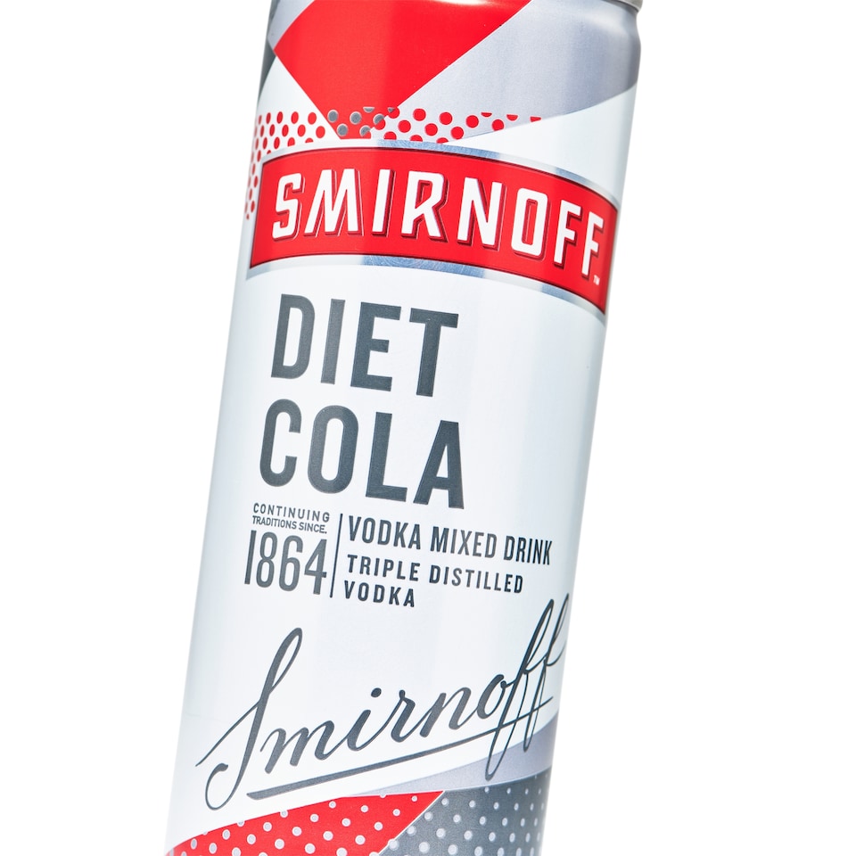 image 1 of Smirnoff Vodka & Diet Cola Can 5% Vol 250ml