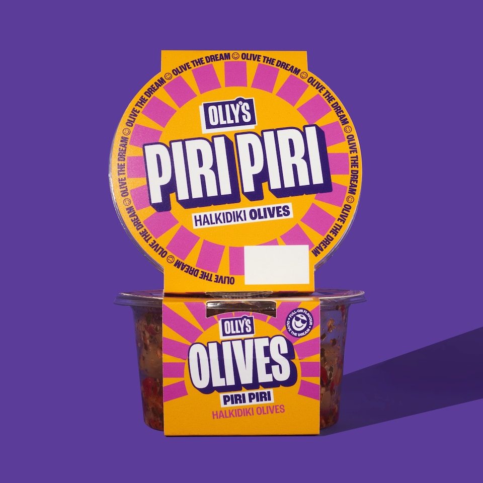 image 1 of Olly's Piri Piri Halkidiki Olives 200g