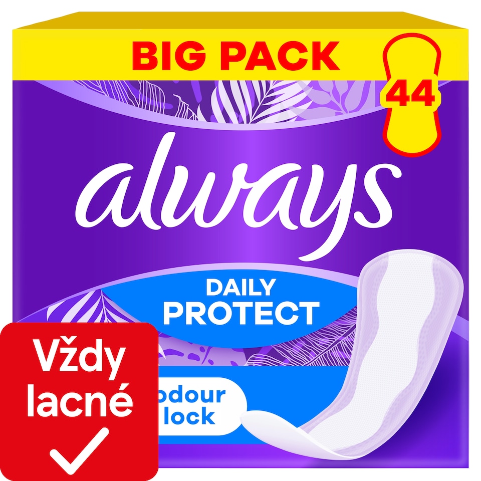 image 1 of Always Dailies Long Plus Extra Protect Panty Liners x44