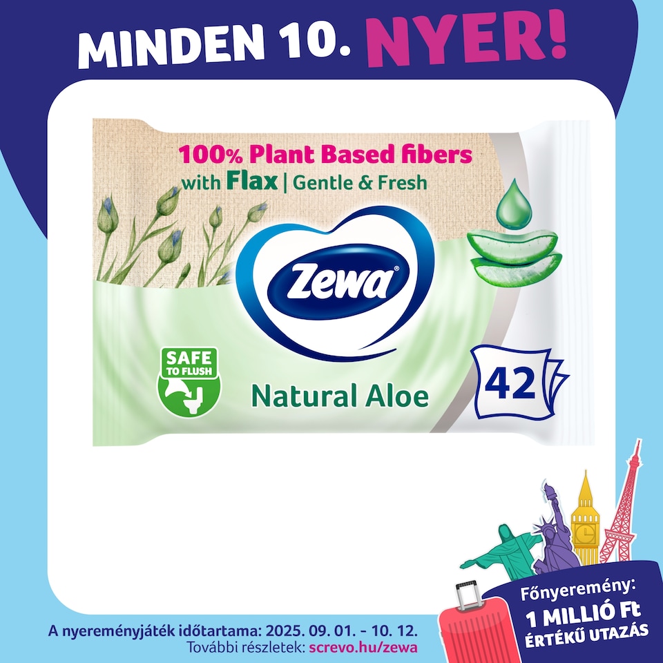 Zewa Aloe Vera nedves toalettpapír 42 db  1. kép