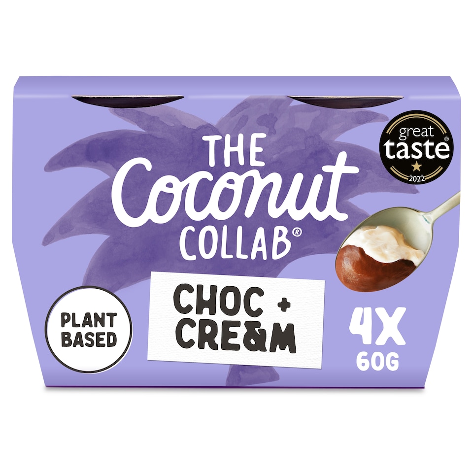 image 1 of The Coconut Collab Choc & Cream Dairy Free Dessert 4 x 60g