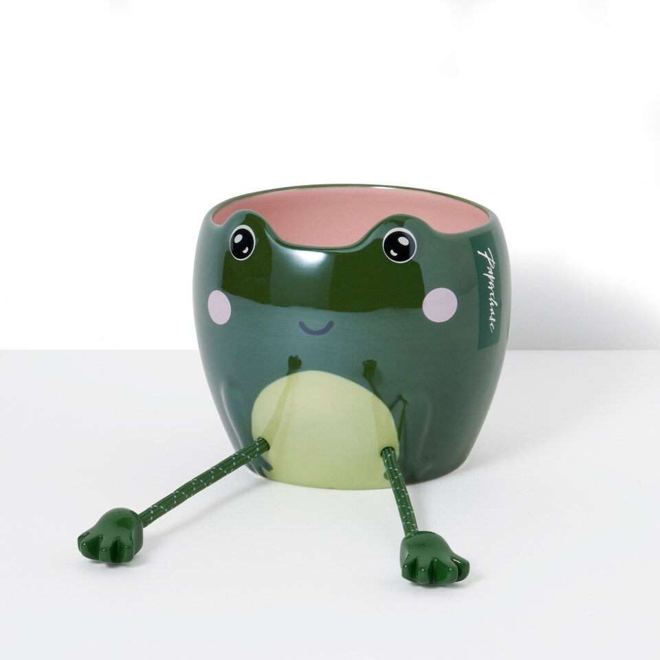 image 1 of Paperchase Magic Forest Frog Plant Pot