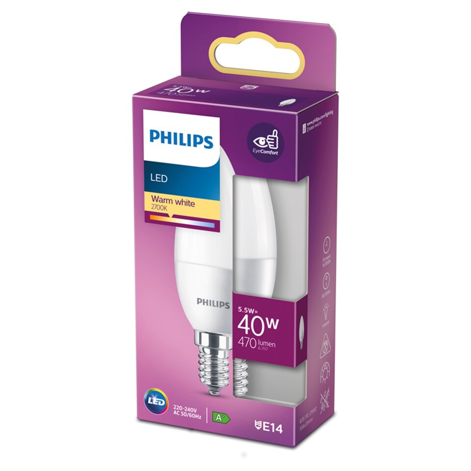 Philips Led 40W E14 Candle Warm