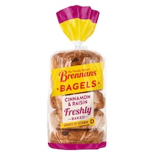 Brennans Cinnamon & Raisin Bagel 425g