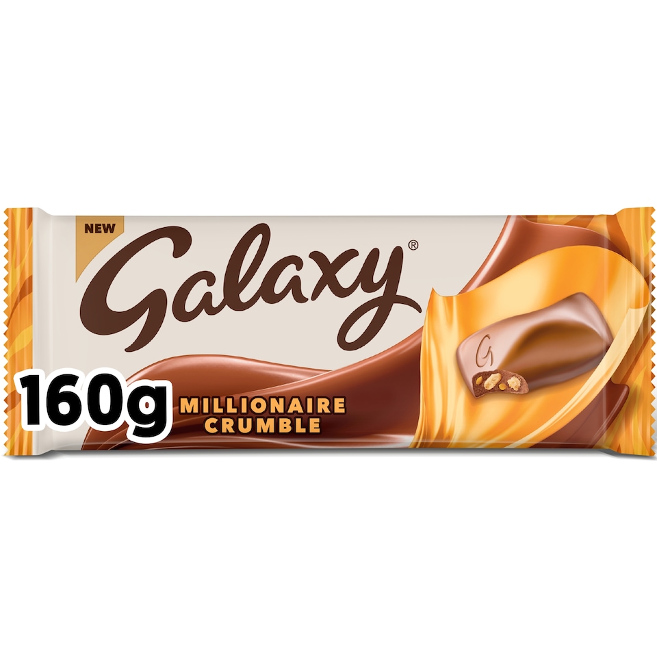 Galaxy Millionaire Crumble Milk Chocolate 160g