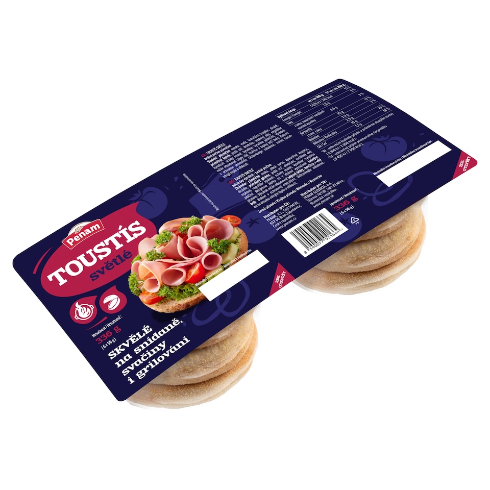 Penam Toustís světlé 6 x 56g (336g)