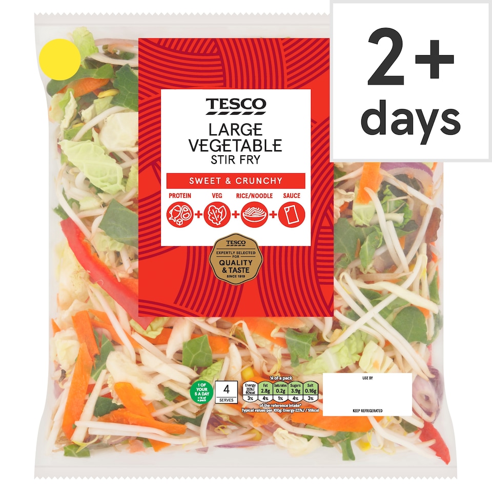 Tesco Large Vegetable Stir Fry 570g