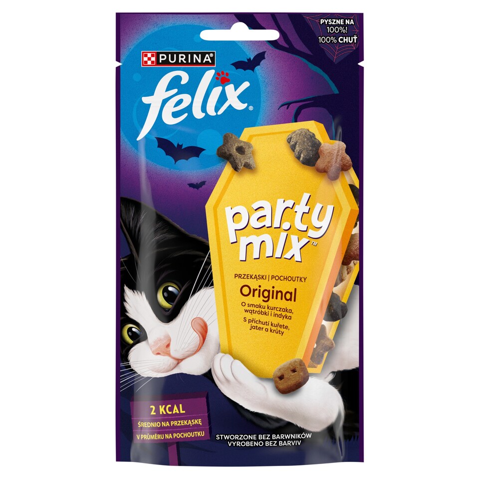 FELIX Party Mix Original s príchuťou kuraťa, pečene a morky 60 g
