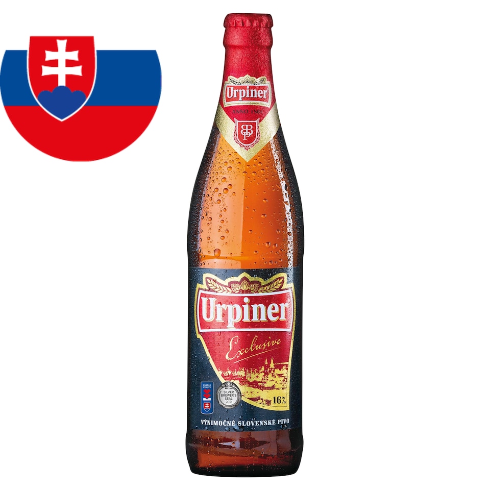 Urpiner Exlusive 16° Exclusive Light Lager 500 ml