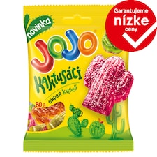 JOJO Kaktusáci mix kyslých želé cukríkov s náplňou i bez náplne, s ovocnými príchuťami 80 g