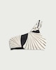 image 5 of F&F Shell Print One Shoulder Bikini Top in Black