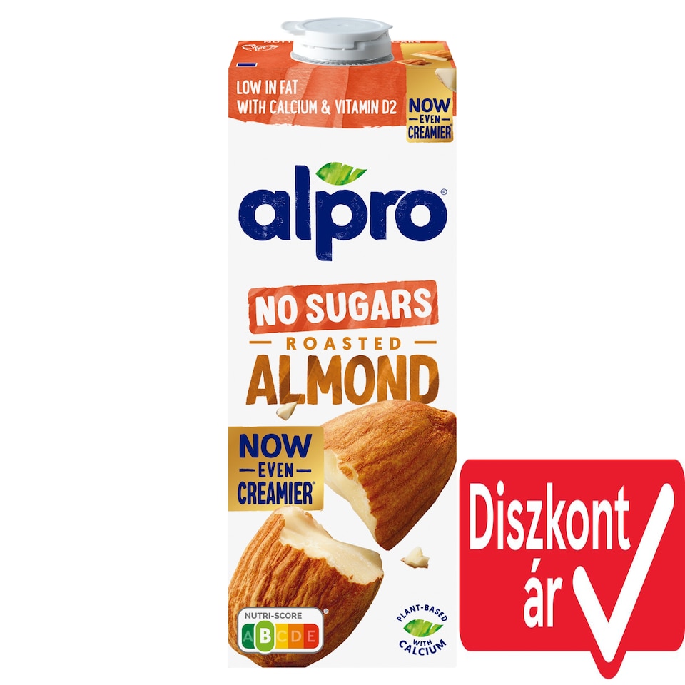 Alpro Non-Fat Sugar-free Almond Drink with Added Calcium and Vitamins 1 l