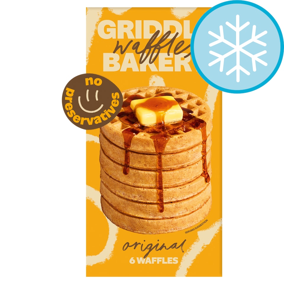 image 1 of Griddle Original Wholegrain Waffles 6 Pack 200g