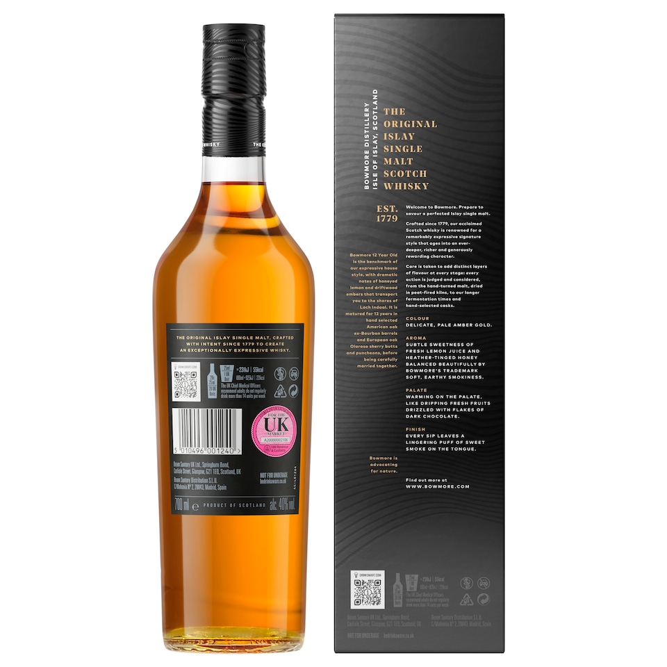 image 1 of Bowmore 12 Year Old Single Malt Scotch Whisky 70cl