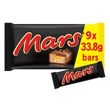 Mars Snack Size Chocolate Bars Multipack 9 X 33.8g