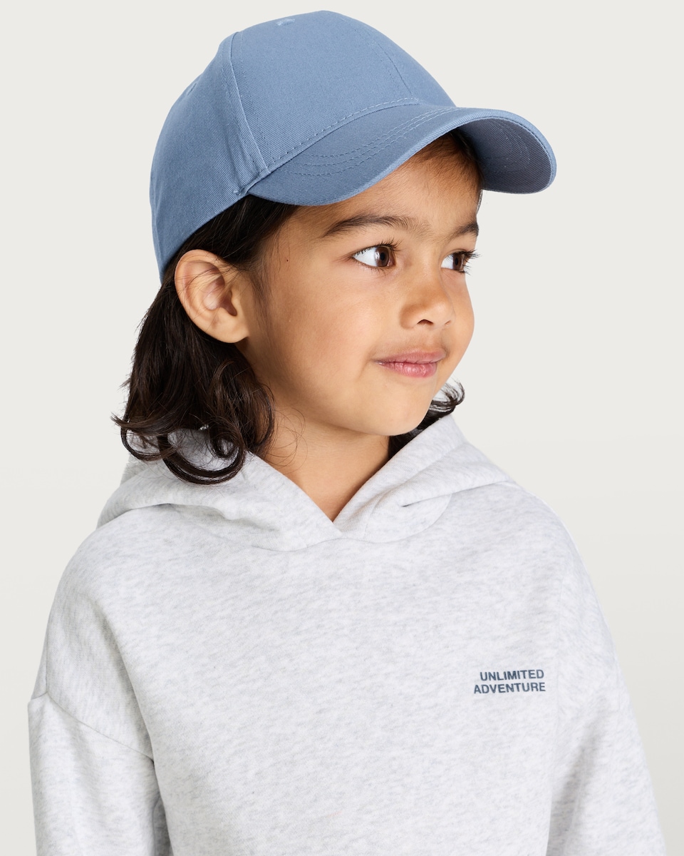 image 1 of F&F Boys 3-Piece Cotton Rich Hoodie, Gilet and Joggers Set in Blue