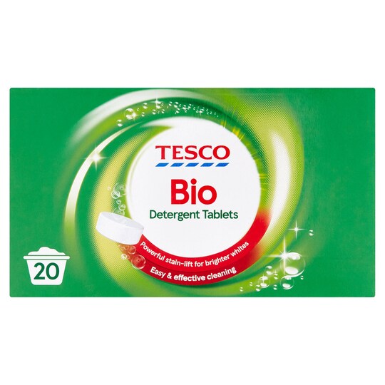 Tesco Biological Laundry Detergent Tablets 20 Washes 1160G Tesco Groceries