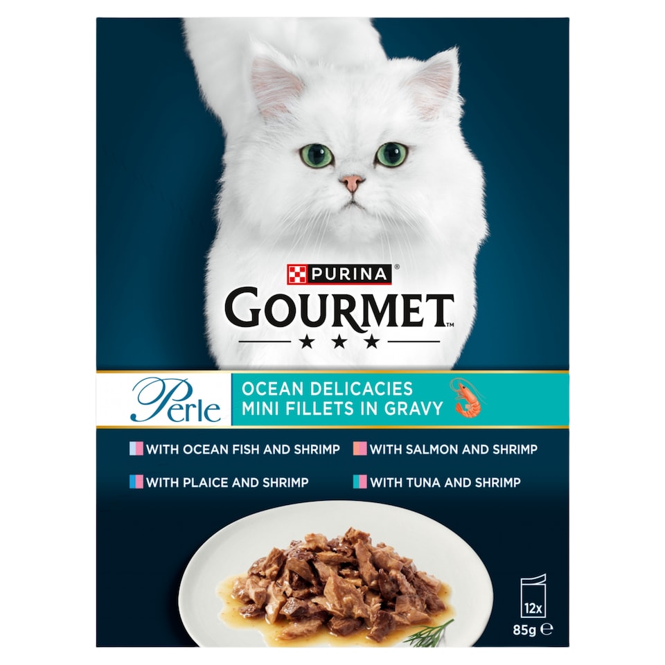 image 1 of GOURMET Perle Ocean Delicacies in Gravy Wet Cat Food 12x85g