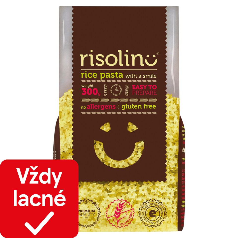 Risolino Stelline ryžové cestoviny prirodzene bezlepkové 300 g
