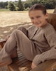 image 1 of F&F x Samantha Faiers Cable Knit Cardigan and Trousers Set in Brown