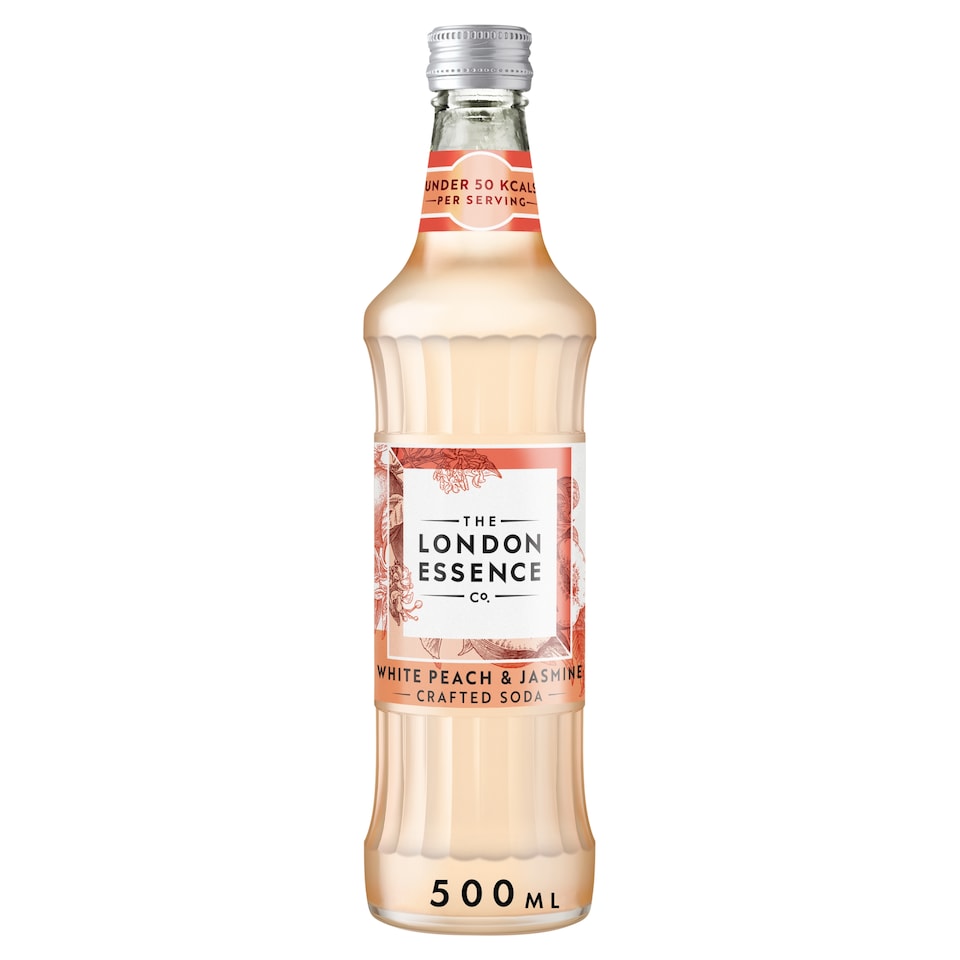 image 1 of London Essence Peach And Jasmine Soda Water 500Ml