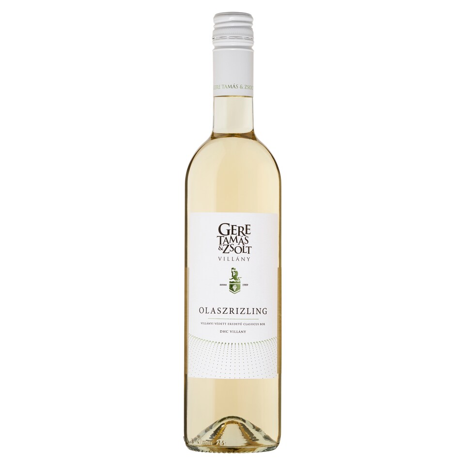 Gere Tamás & Zsolt Villányi Olaszrizling classicus fehérbor 13,5% 750 ml