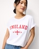 image 2 of F&F Pure Cotton England T-Shirt in White
