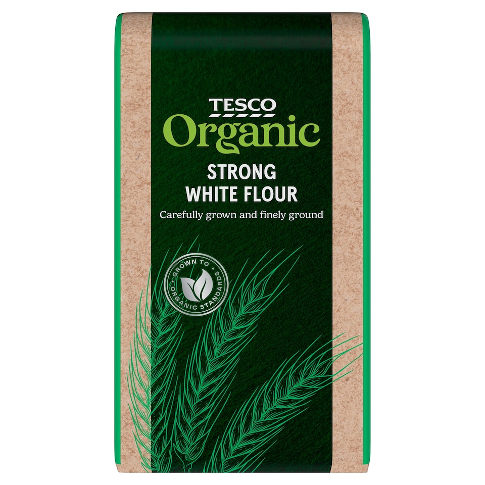 Tesco Organic Strong White Flour 1Kg