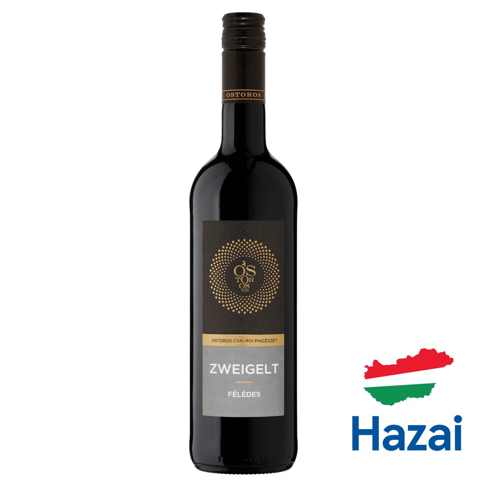 Ostorosbor Felső-Magyarországi Zweigelt félédes vörösbor 12% 750 ml  1. kép