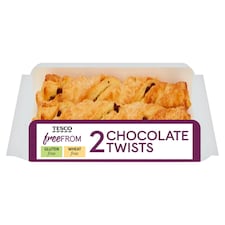 Tesco Free From 2 Chocolate Twists