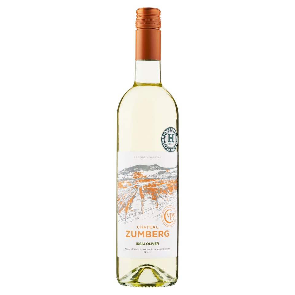 image 1 of VPS Chateau Zumberg Irsai Oliver Quality Varietal Semi-Dry White Wine 0.75 L
