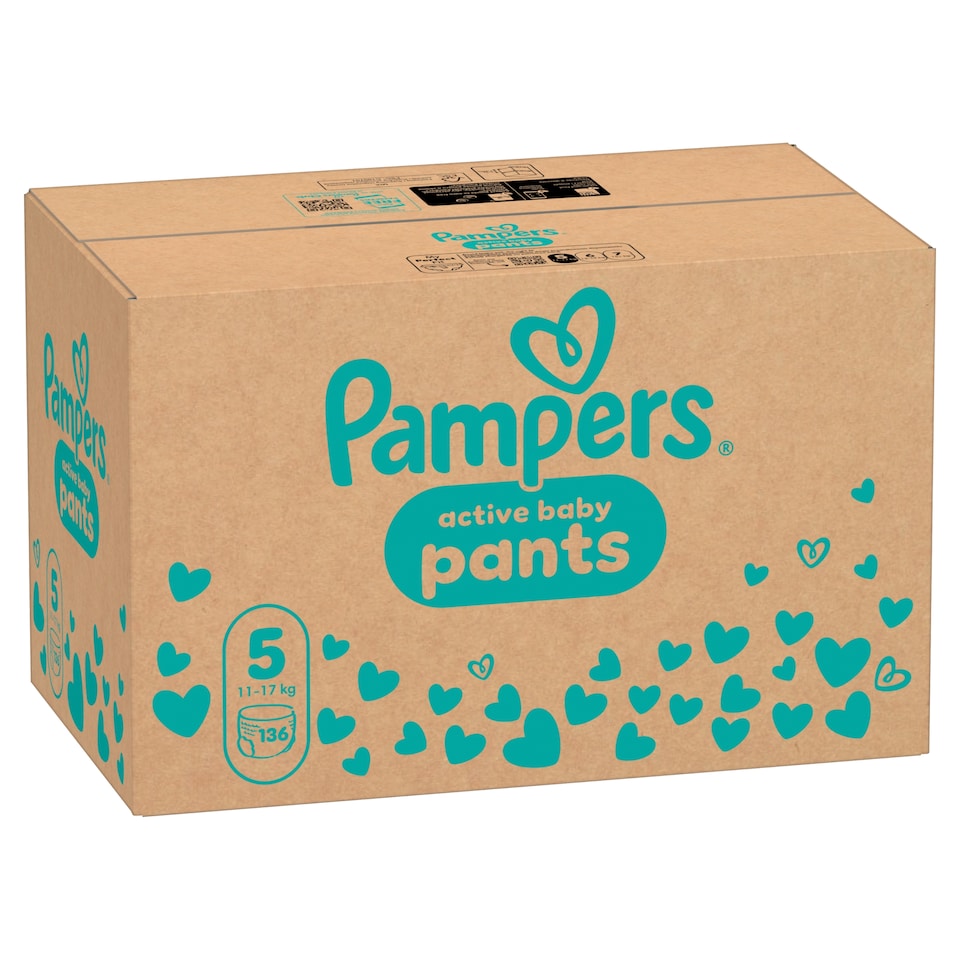 image 1 of Pampers Active Baby Pants Size 5, 136 Nappies, 11kg-17kg